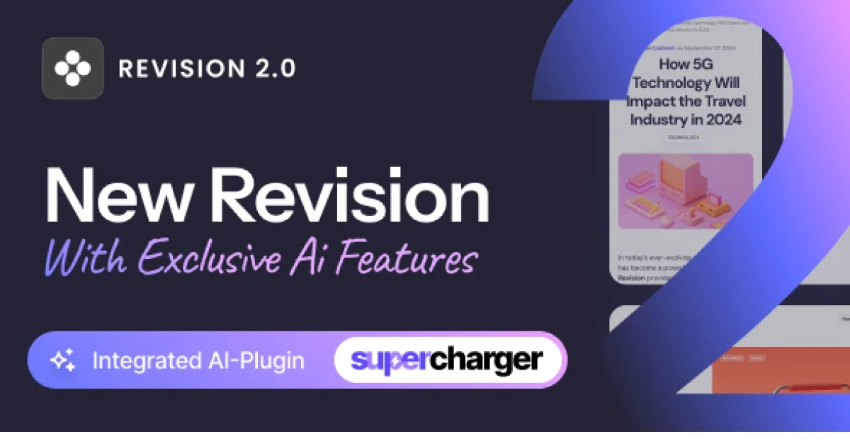 Revision – Optimized Personal Blog WordPress Theme 