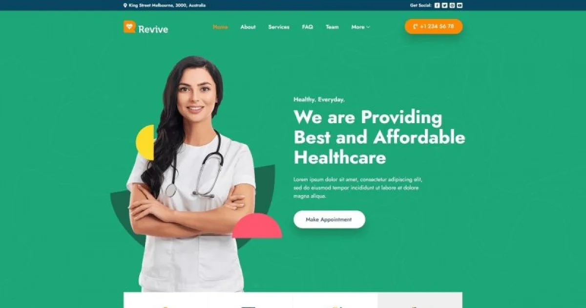 Revive – Medical Elementor Template Kit