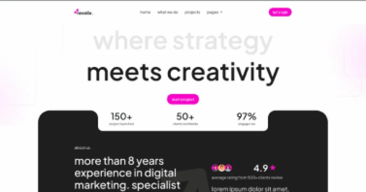 Revolix – Digital Marketing Agency Elementor Template Kit