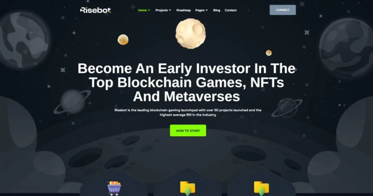 Risebot – Metaverse IGO Launchpad Elementor Template Kit