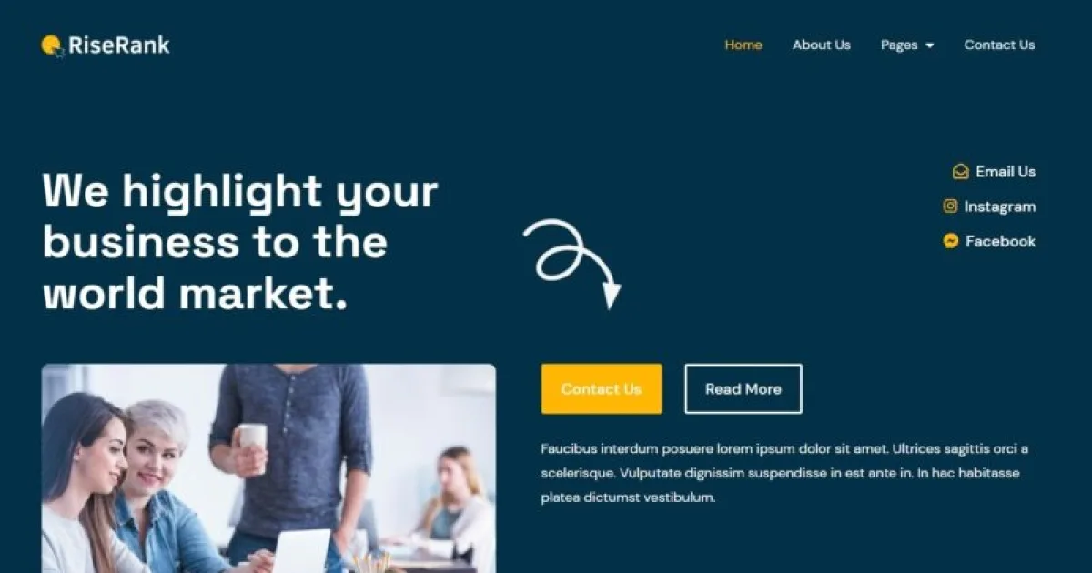 Riserank – Digital Marketing Agency Elementor Pro Template Kit
