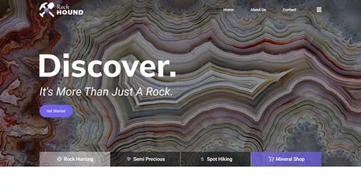 Rockhound – Rock Hounding Community Club Elementor Template Kit