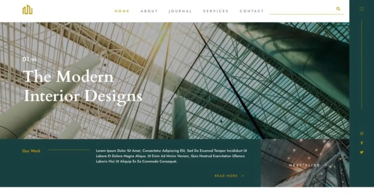 Rome – Modern Interior Elementor Template Kit