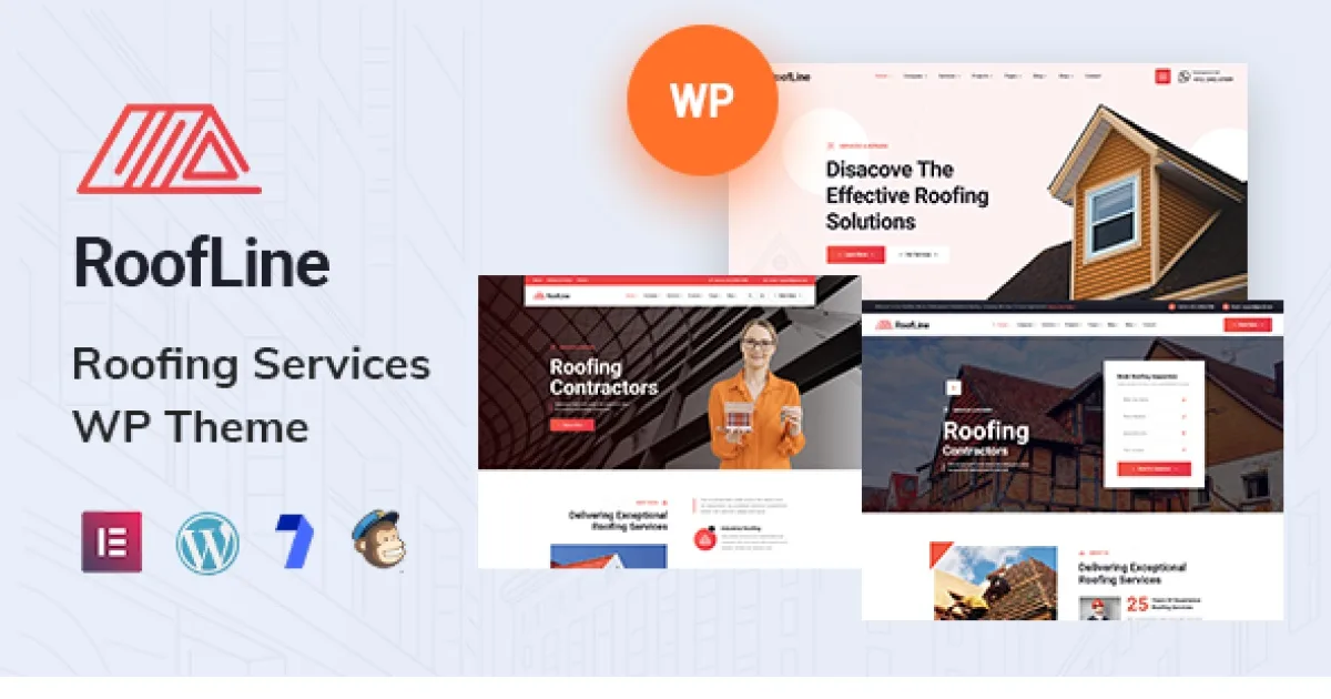 RoofLine – Roofing Services WordPress Theme