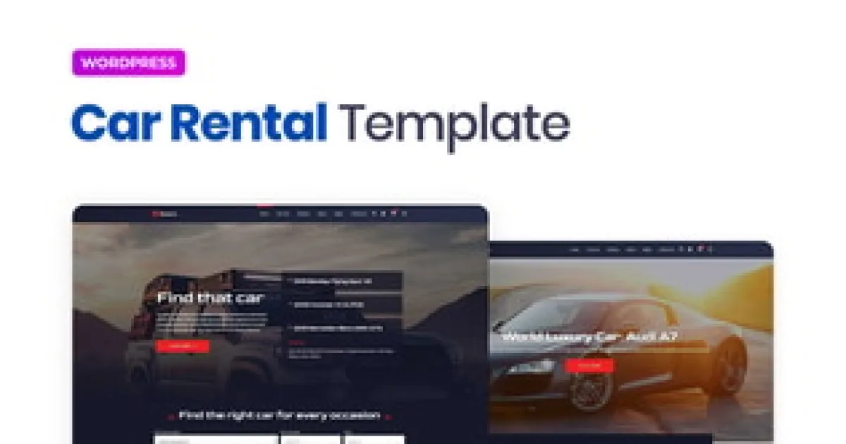Rotors Car Rental Elementor Template Kit