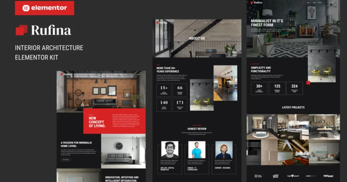 Rufina – Interior Architecture Elementor Template Kit