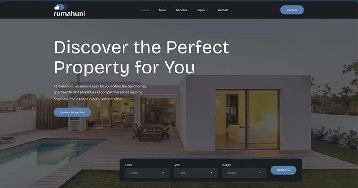 Rumahuni – Real Estate & Property Elementor Template Kit