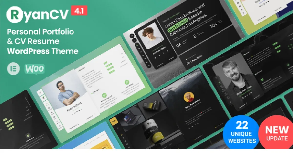 RyanCV Resume WordPress Theme