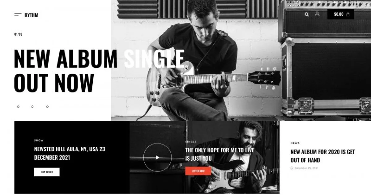 Rythm – Rock Band Elementor Template Kit