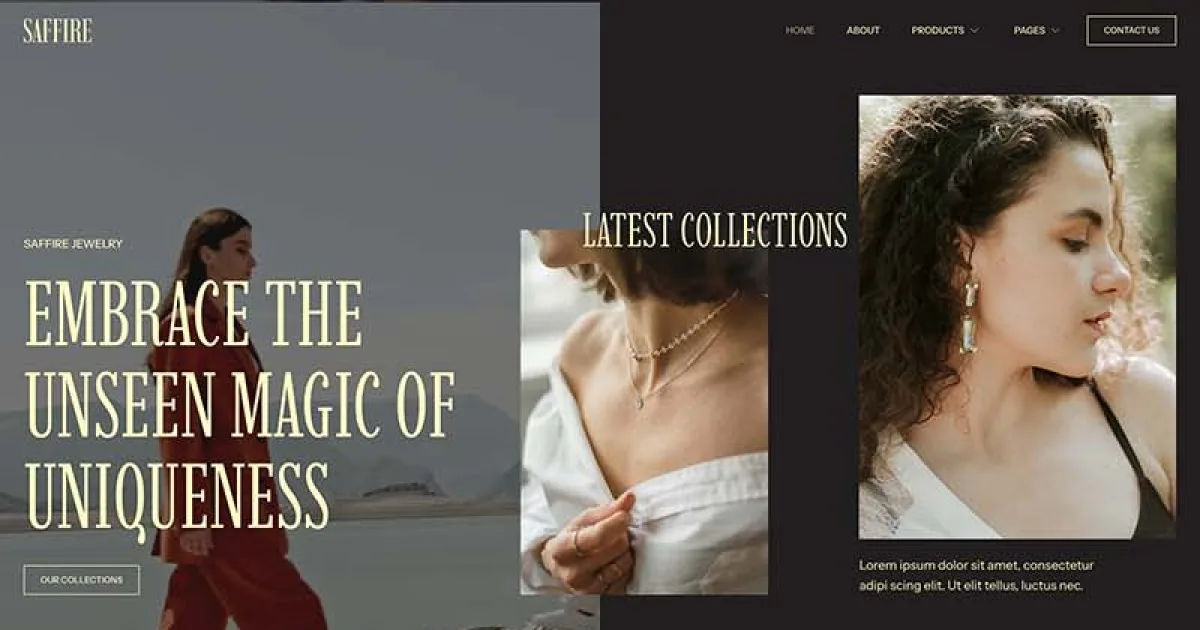 Saffire – Luxury Jewelry Elementor Template Kit