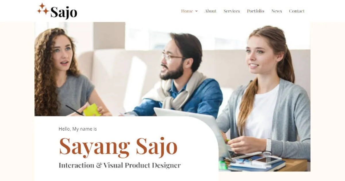 Sajo – Personal Portfolio Elementor Template Kit