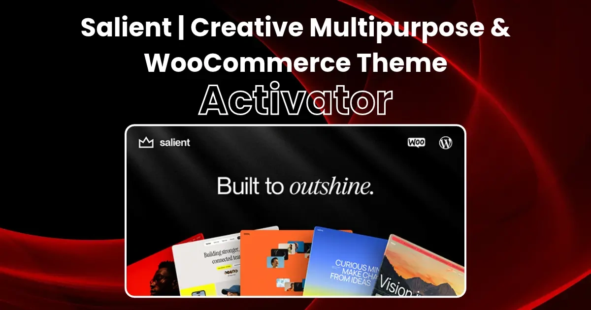 Salient Theme Activator Plugin - Official Release Preview