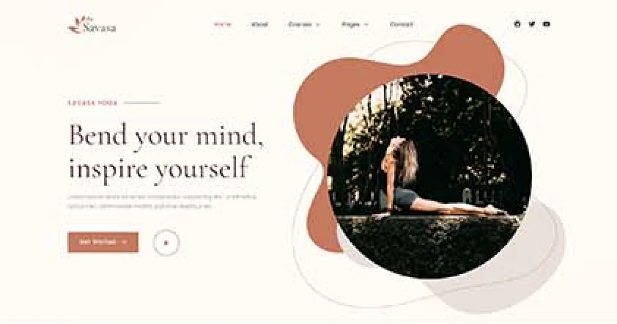 Savasa – Yoga & Meditation Elementor Template Kit