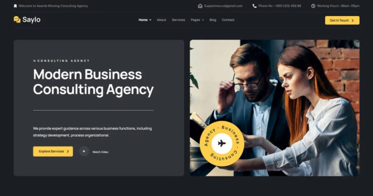 Saylo – Business Consulting Elementor Template Kit