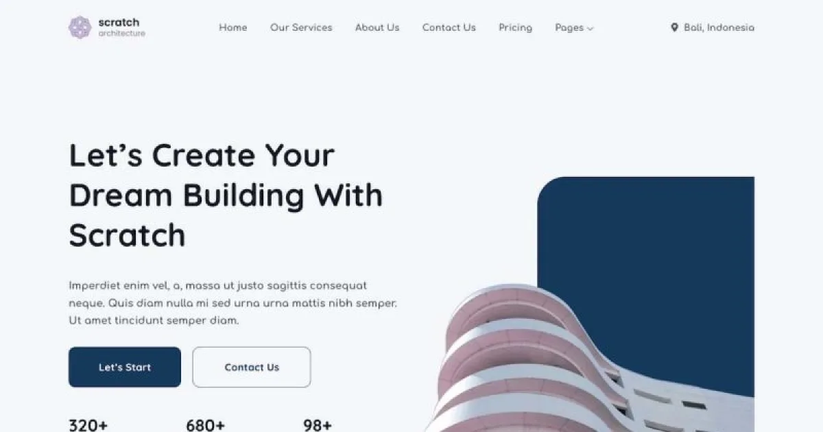 Scratch – Architecture Company Elementor Template Kit