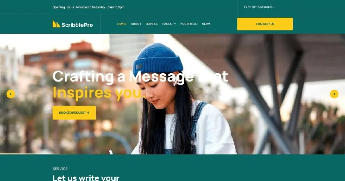 Scribble – Content Writing Service Elementor Template Kit
