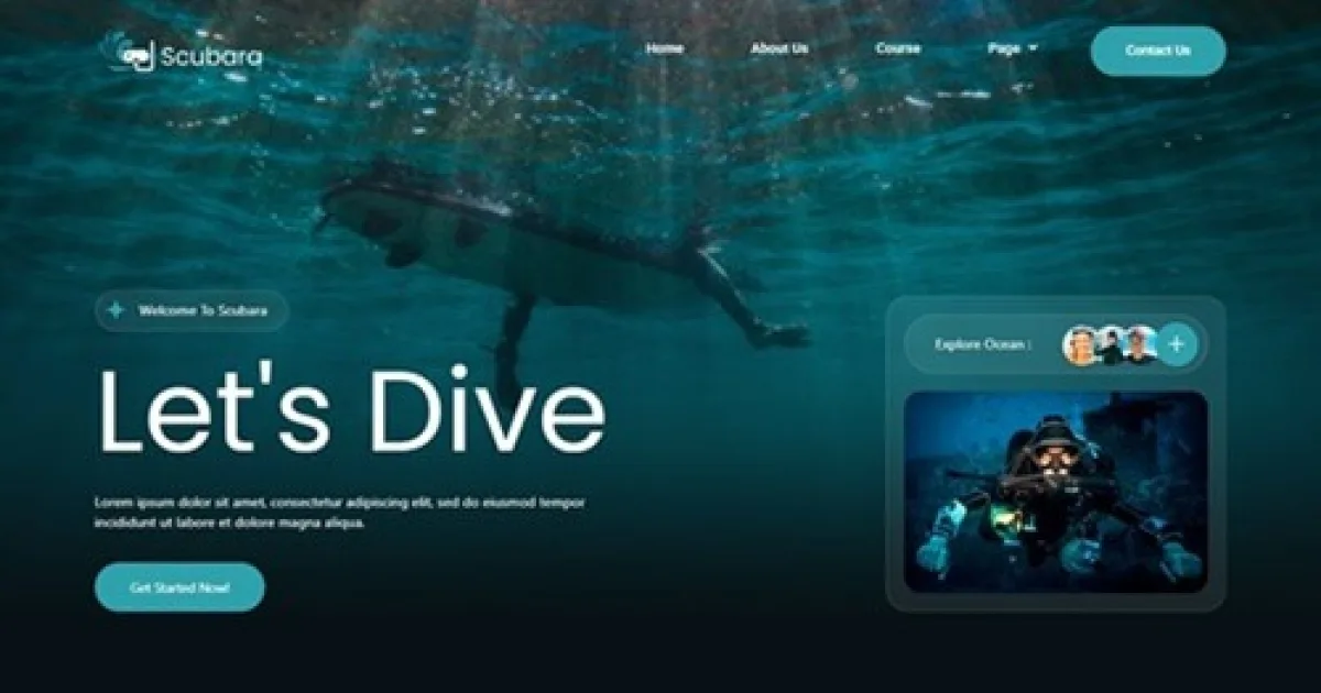 Scubara – Dive & Ocean Explorations Elementor Template Kit