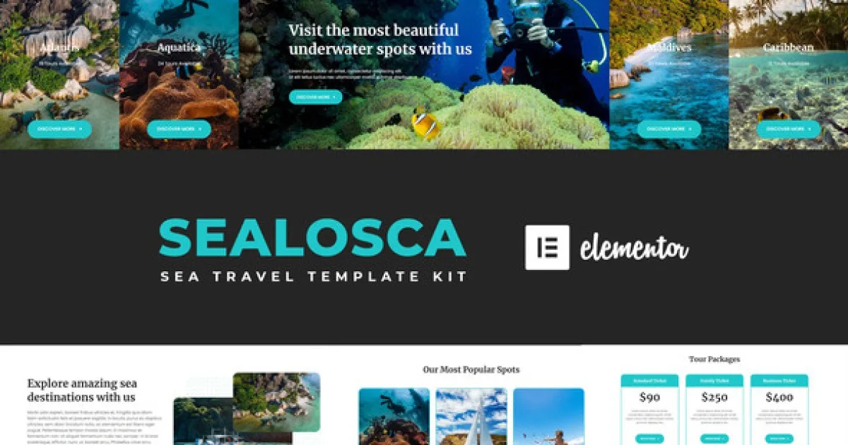 Sealosca – Sea Adventure Travel Template Kit