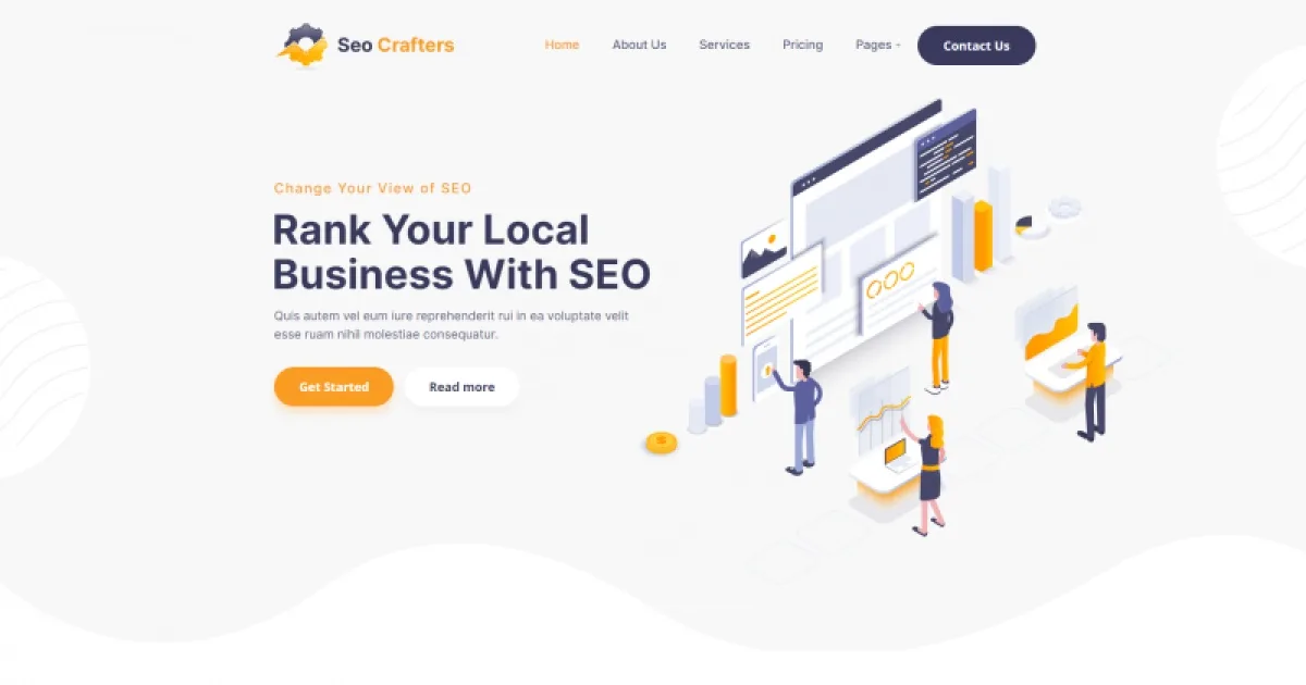 SEOCrafters – Marketing Agency Elementor Template Kit