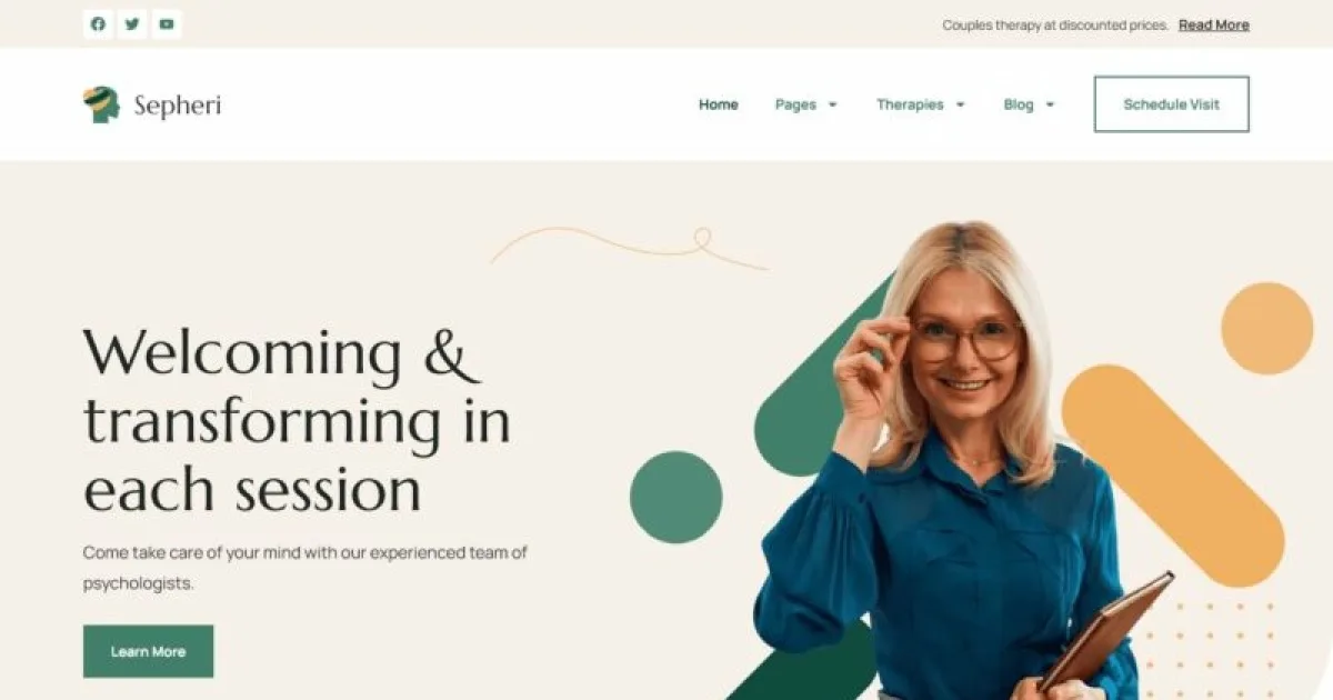 Sepheri – Psychologist Elementor Pro Template Kit
