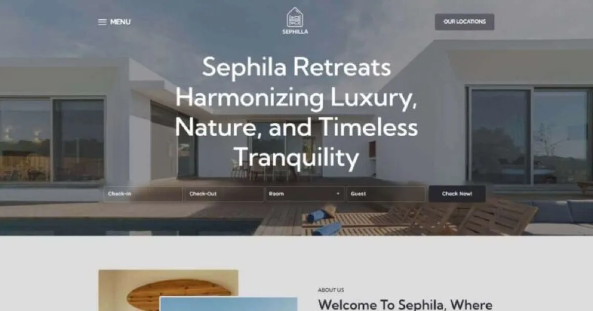 Sephilla – Premier Villa Showcase Elementor Template Kit