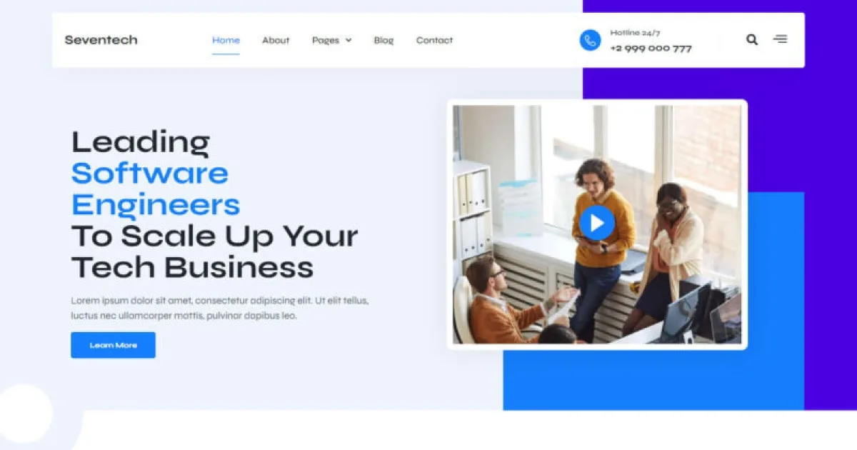 Seventech – IT Solutions & Tech Company Digital Elementor Template Kit