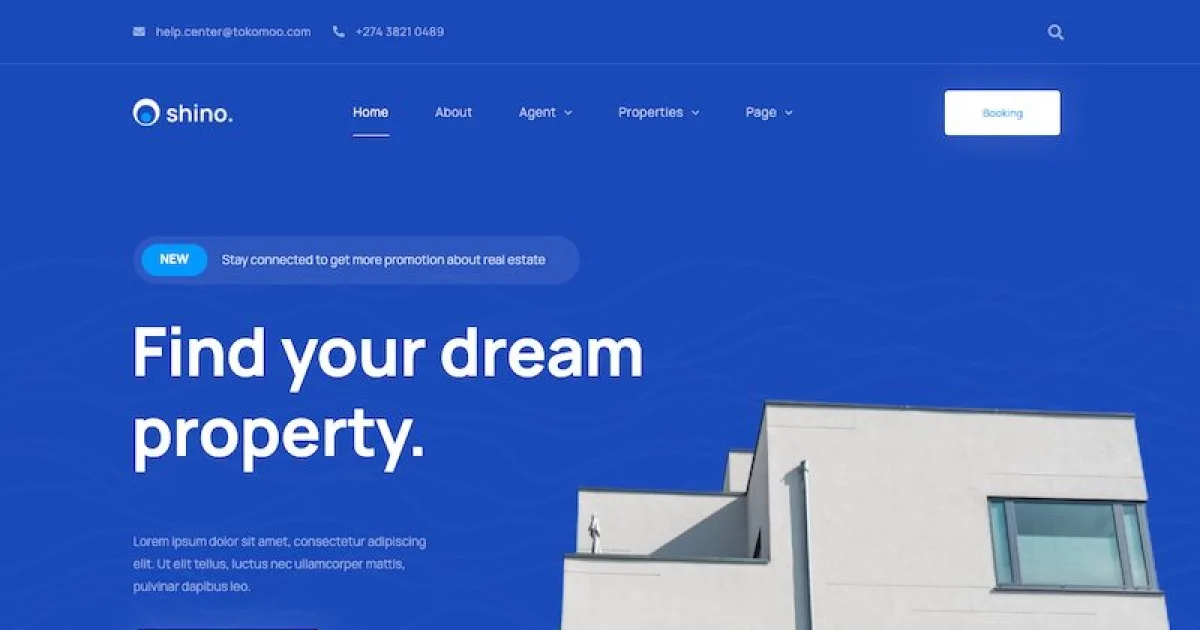 Shino – Apartment & Single Property Real Estate Elementor Template Kit