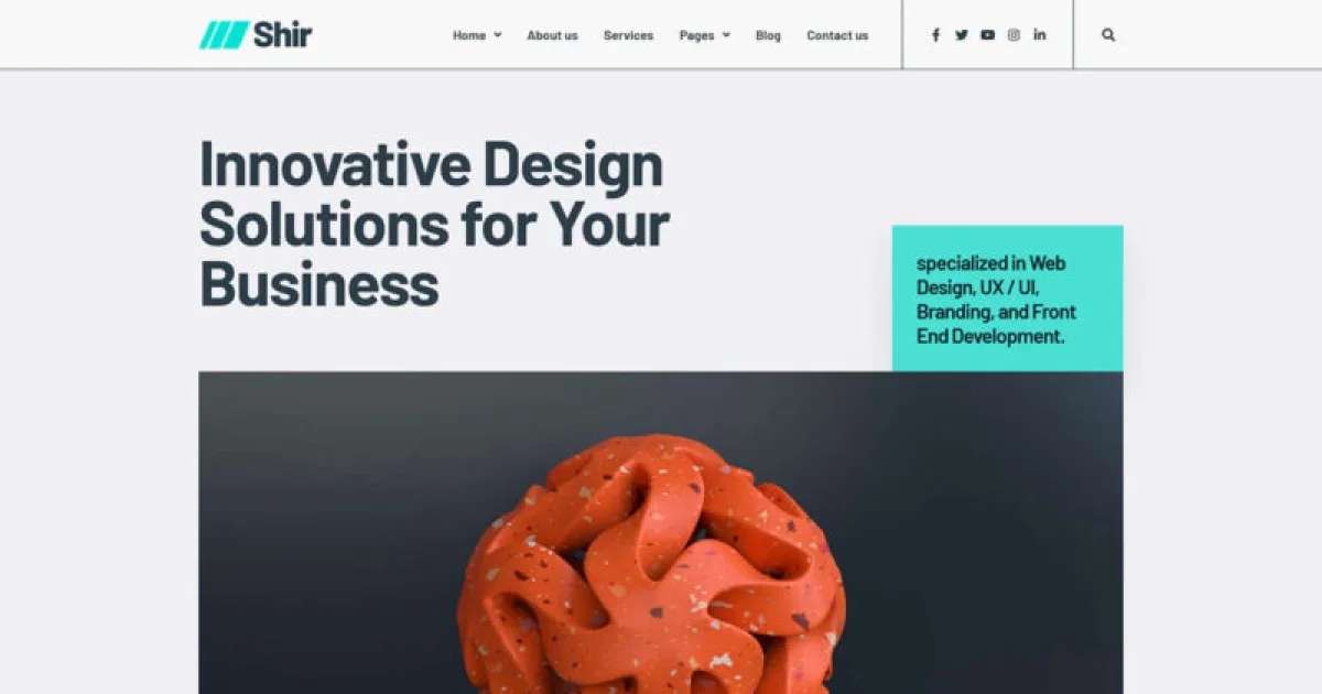 Shir – Creative Agency & Portfolio Elementor Template Kit