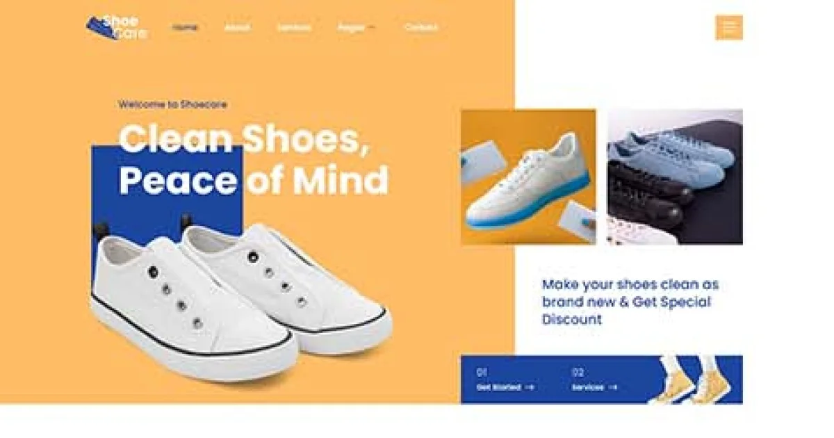 Shoecare – Shoe Laundry Service Elementor Template Kit