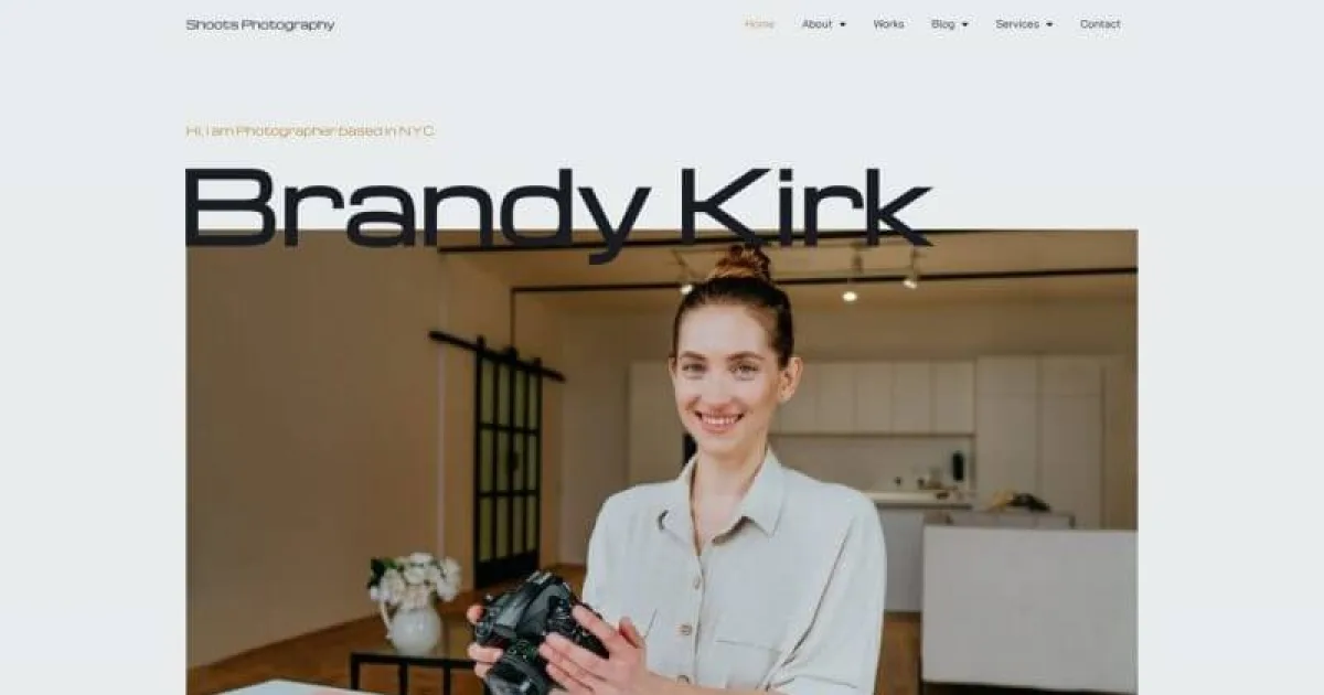 Shoots – Photography Elementor Template Kits