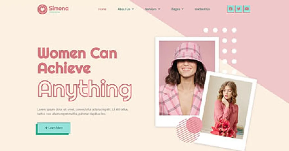 Simona – Feminine Business Elementor Template Kit