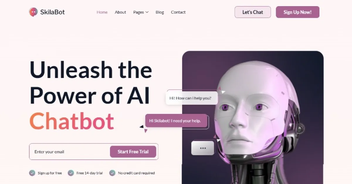 Skilabot – AI Chatbot Service Elementor Template Kit
