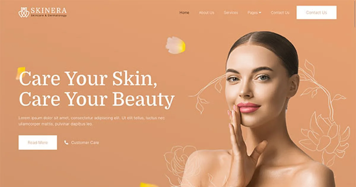 Skinera – Dermatology & Skincare Elementor Template Kit