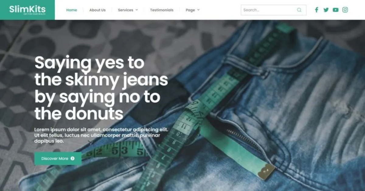 Slimkits – Weight Loss & Diet Program Elementor Template Kit