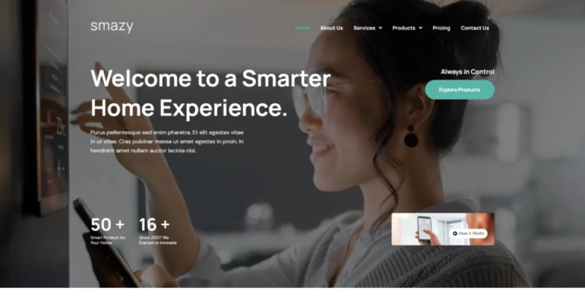 Smazy – Smart Home System Elementor Template Kits