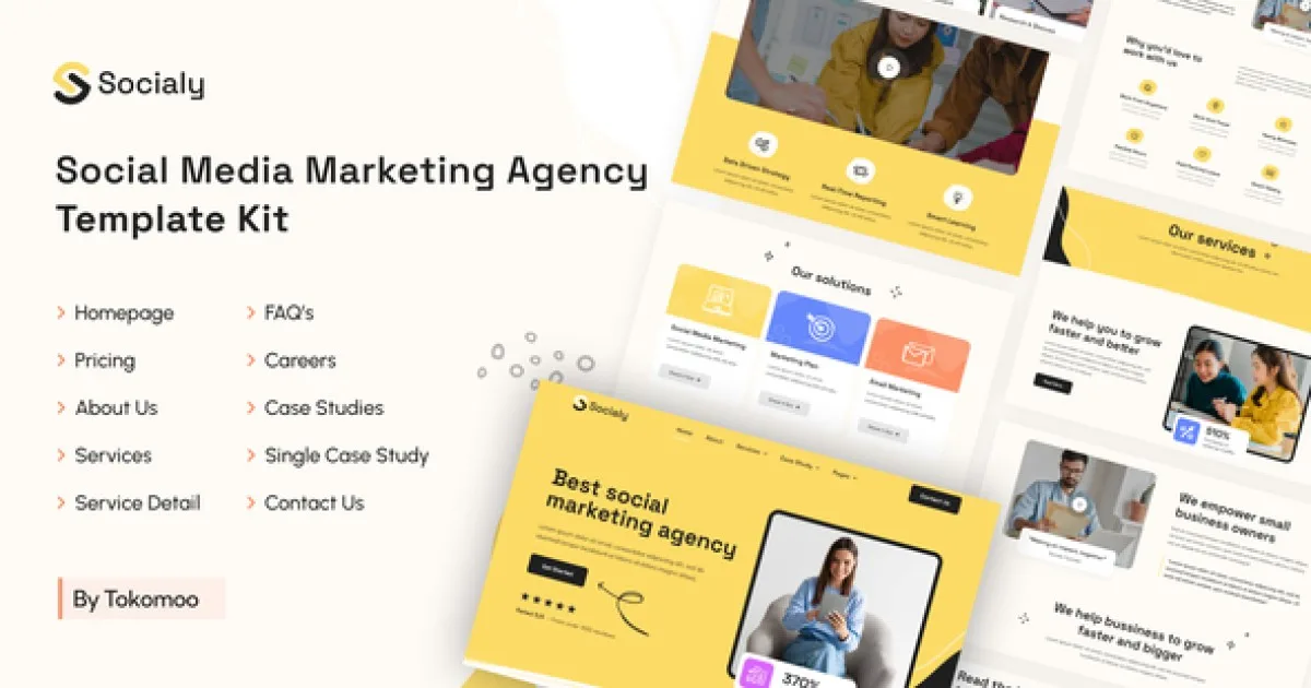 Socialy – Social Media Marketing Agency Elementor Pro Template Kit