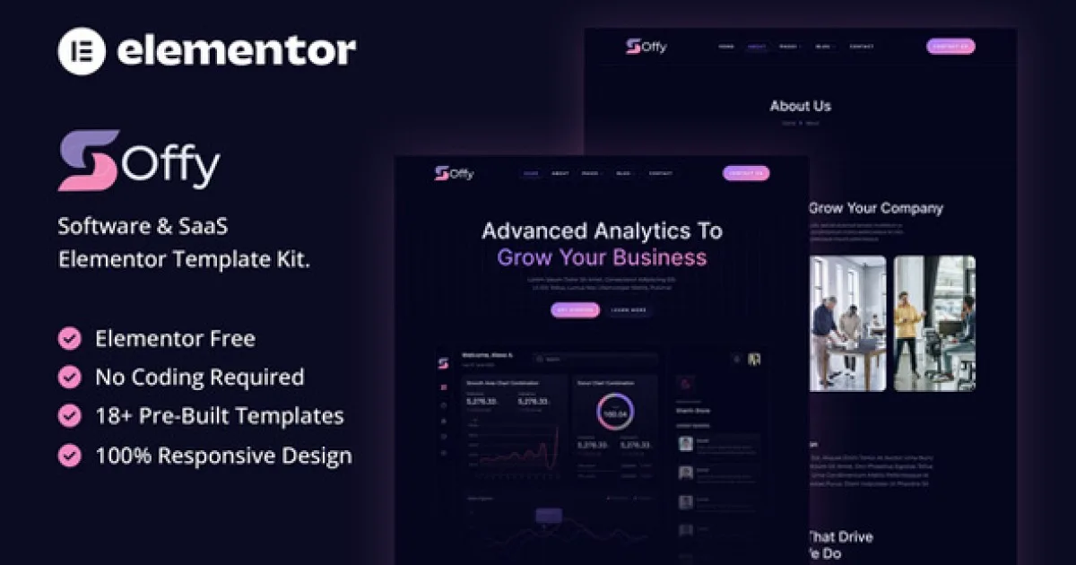 Soffy – Software & SaaS Elementor Template Kit
