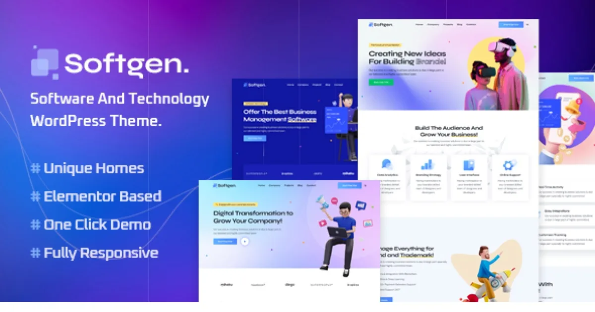 Softgen Theme – Software & Technology WordPress Theme