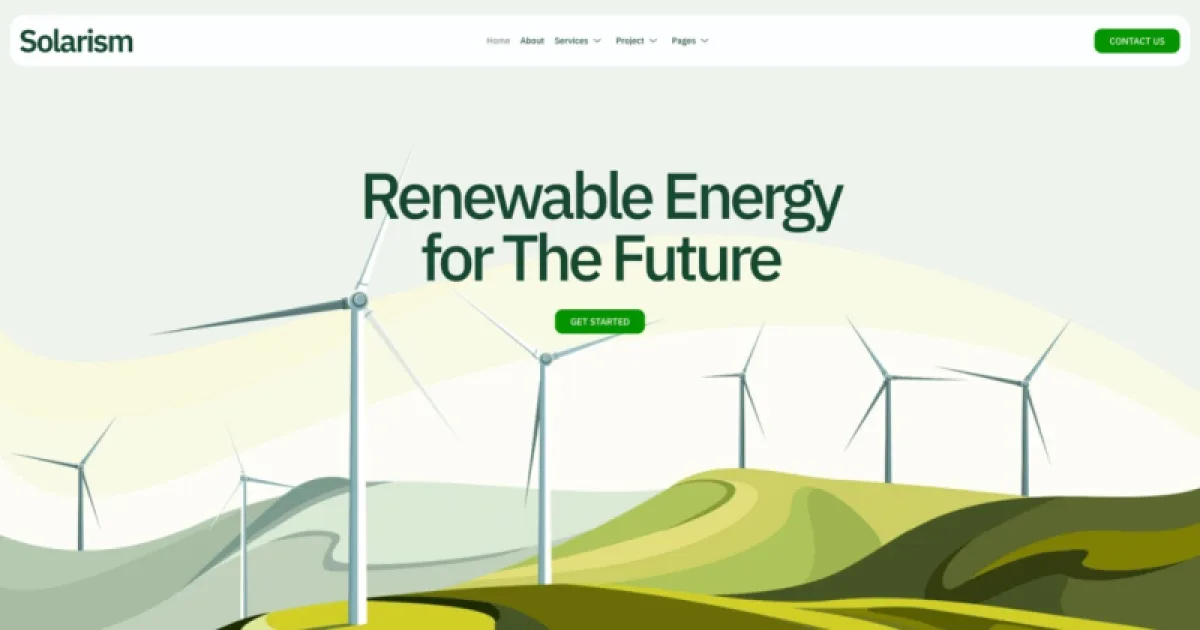 Solarism – Green Energy Business & Services Elementor Template Kit