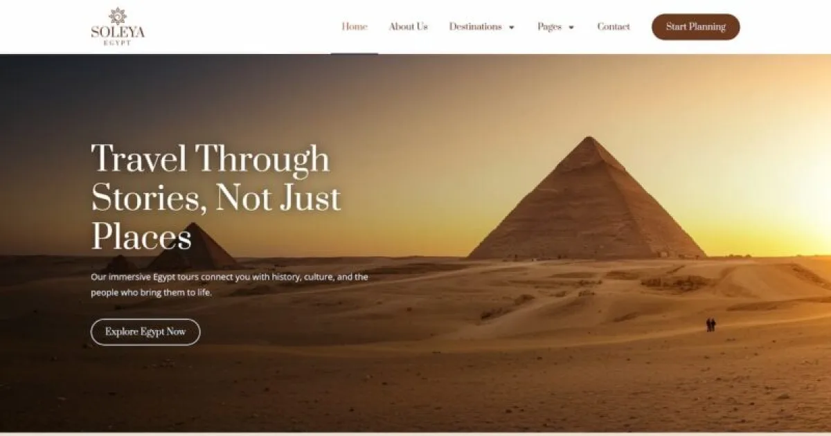 Soleya – Cultural & Historical Egypt Travel Elementor Pro Template Kit