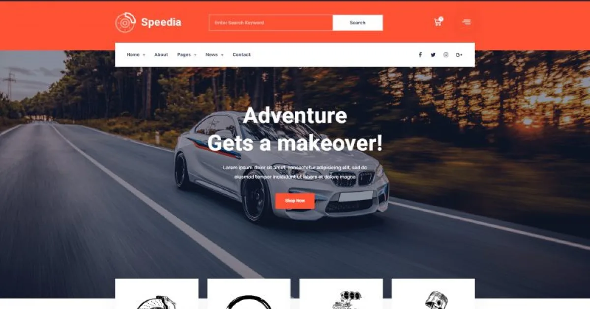 Speedia – AutoParts & Accessories Elementor Template Kit