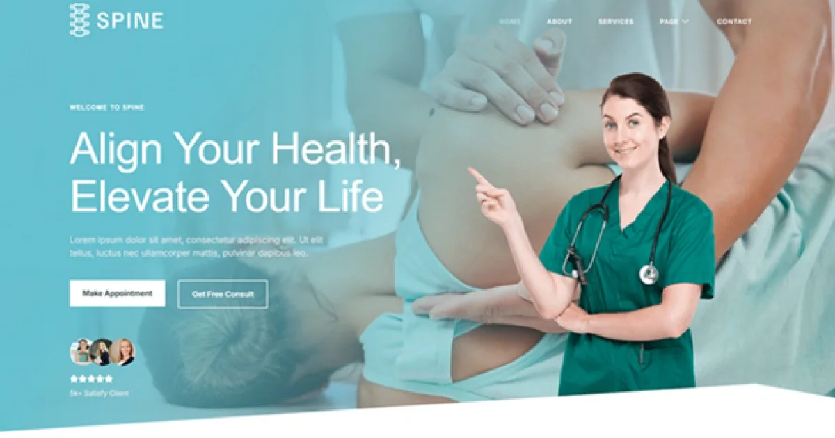 Spine – Chiropractic & Physiotherapy Elementor Template Kit