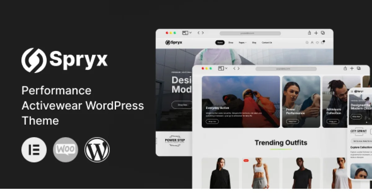 Spryx – Performance Activewear WordPress Theme