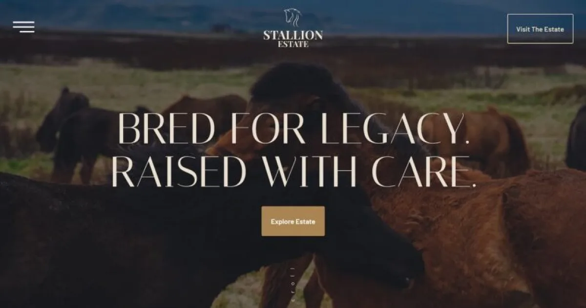 StallionEstate – Horse Breeding Business Elementor Template Kit