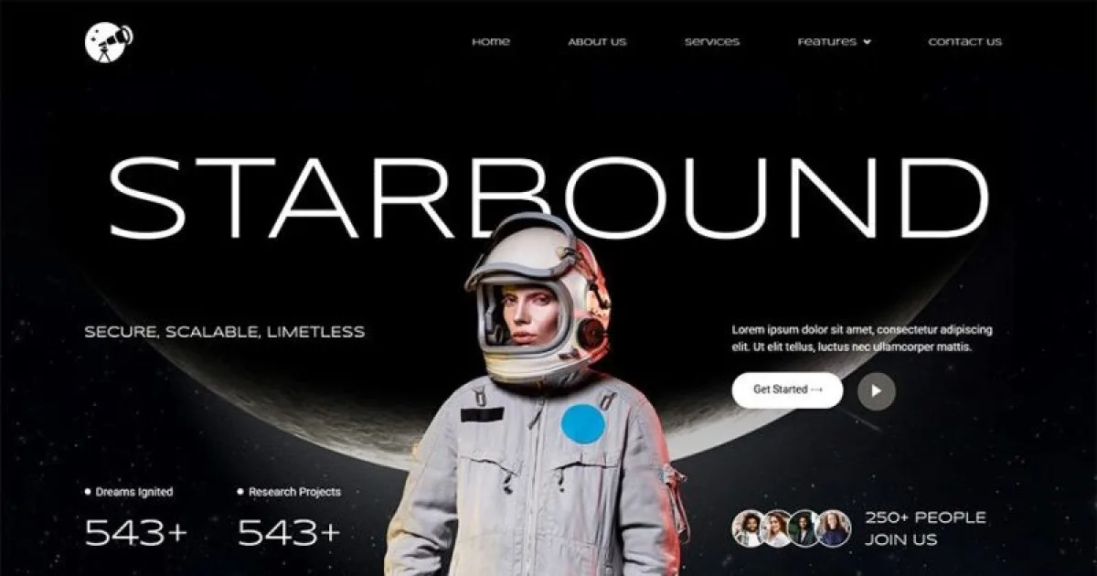 Starbound – Astronomy Club Elementor Template Kit