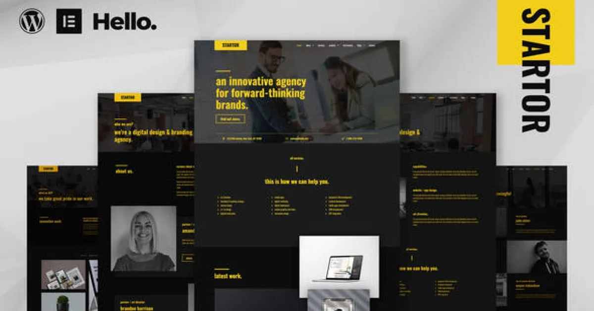 STARTOR – Agency & Company Elementor Template Kit