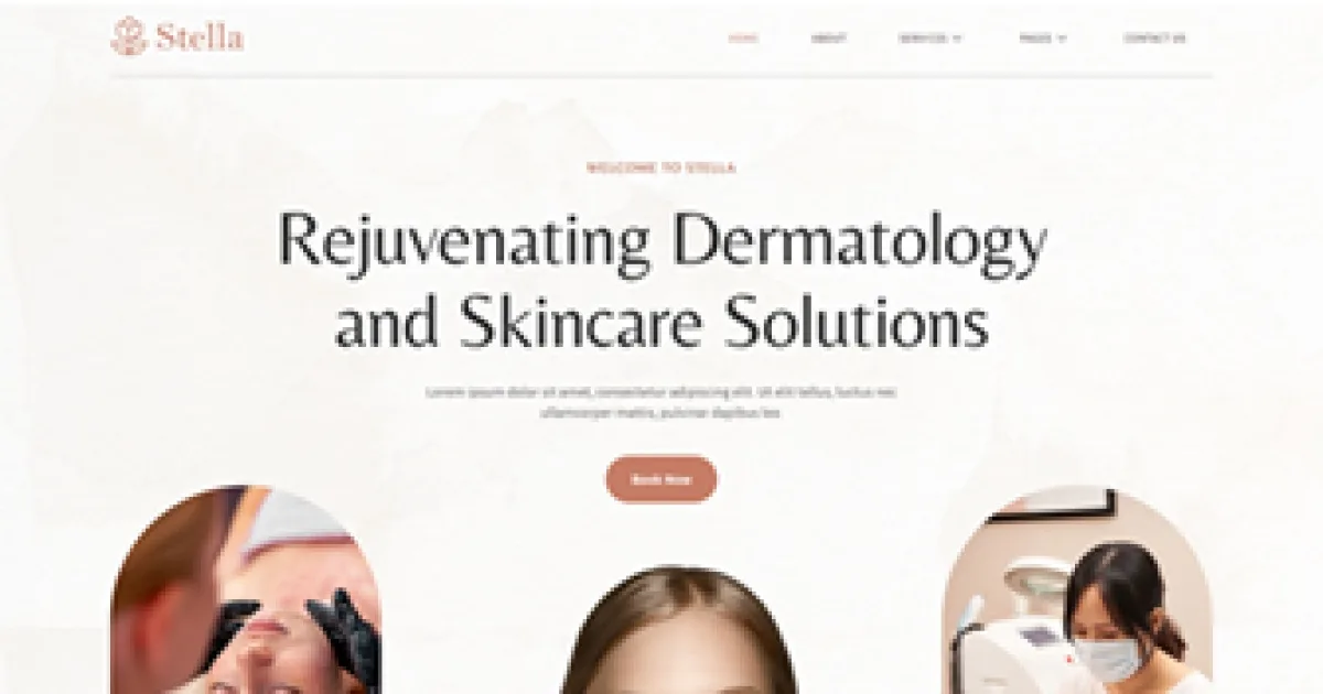 Stella – Dermatology & Skincare Elementor Template Kit