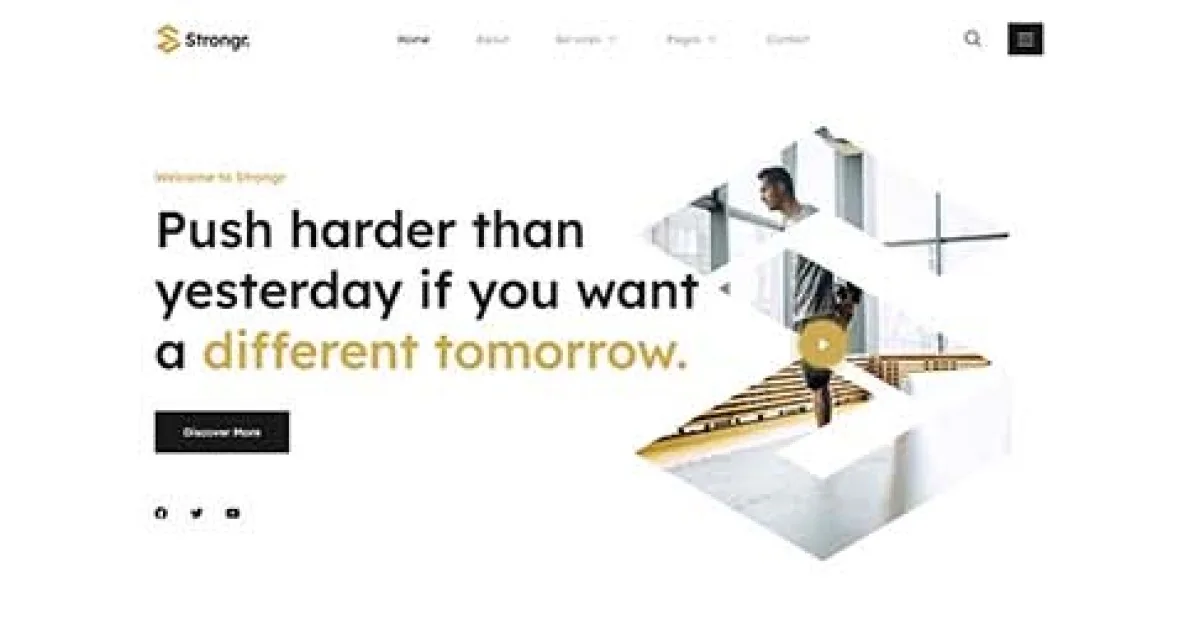 Strongr – Fitness & Gym Elementor Template Kit