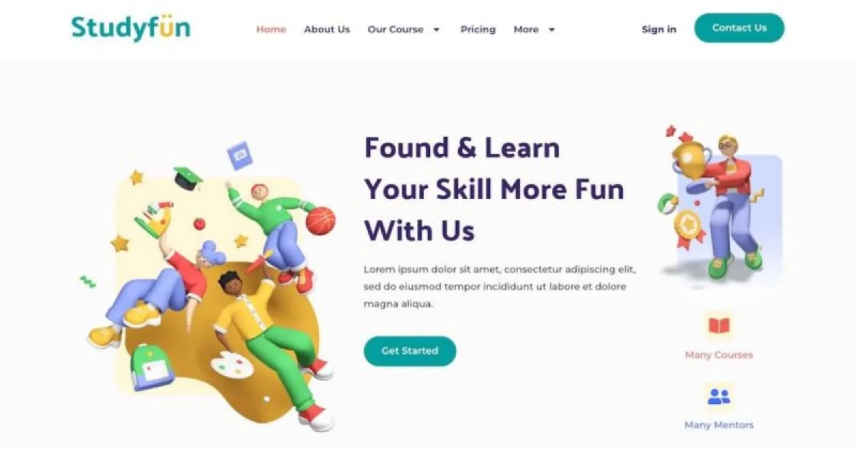 Studyfun – Course Elementor Template Kit