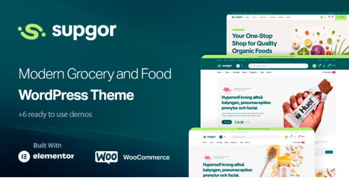 Supgor – Grocery Store and Food WordPress Theme - Official Release Preview